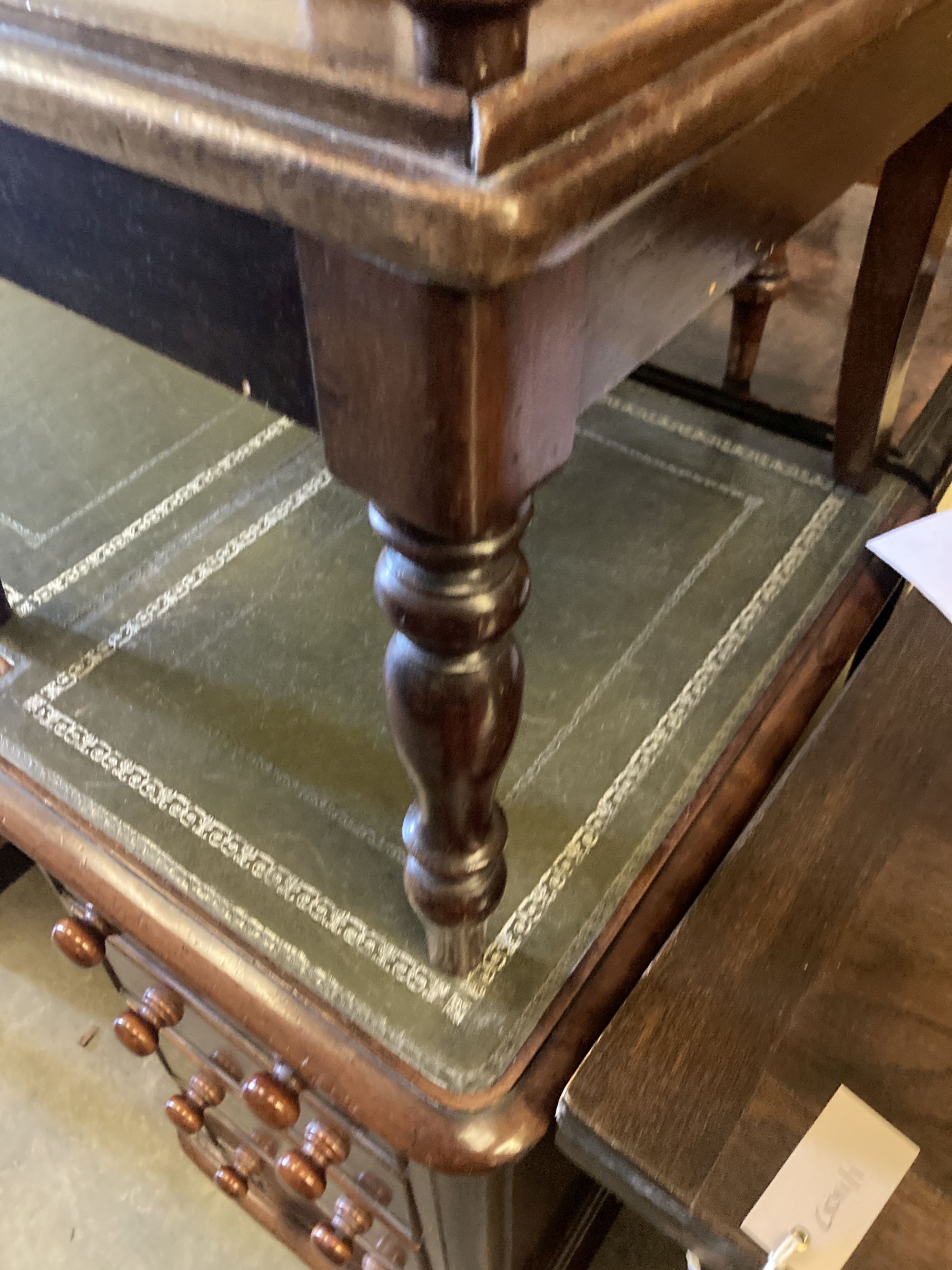 An early Victorian caned mahogany childs high chair on stand, width 42cm, depth 42cm, height 94cm